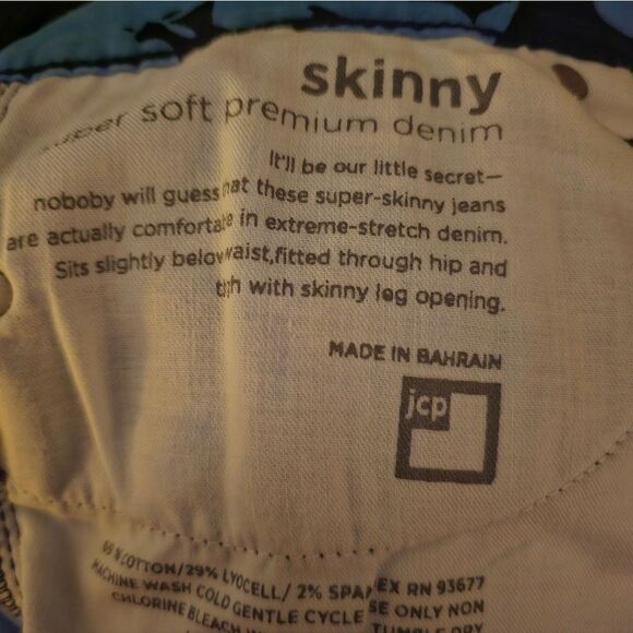 BLACK& BLUE STRETCH SKINNY JEANS - Picture 6 of 6